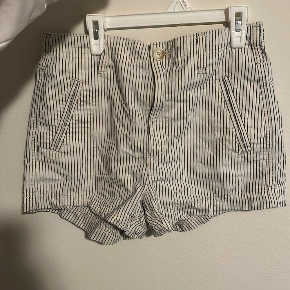 striped american eagle shorts